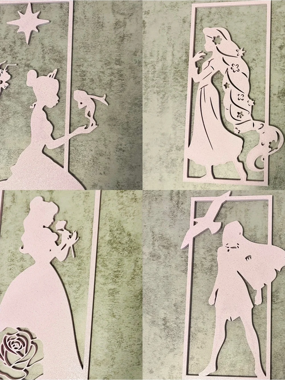 Pink Fairy Tale Princess Wall Art Set - Home Wall Decor